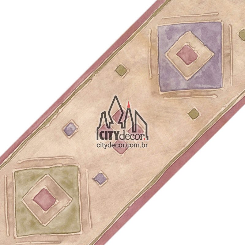 Faixa de parede geometria rústica Faixa de parede geometria rústica