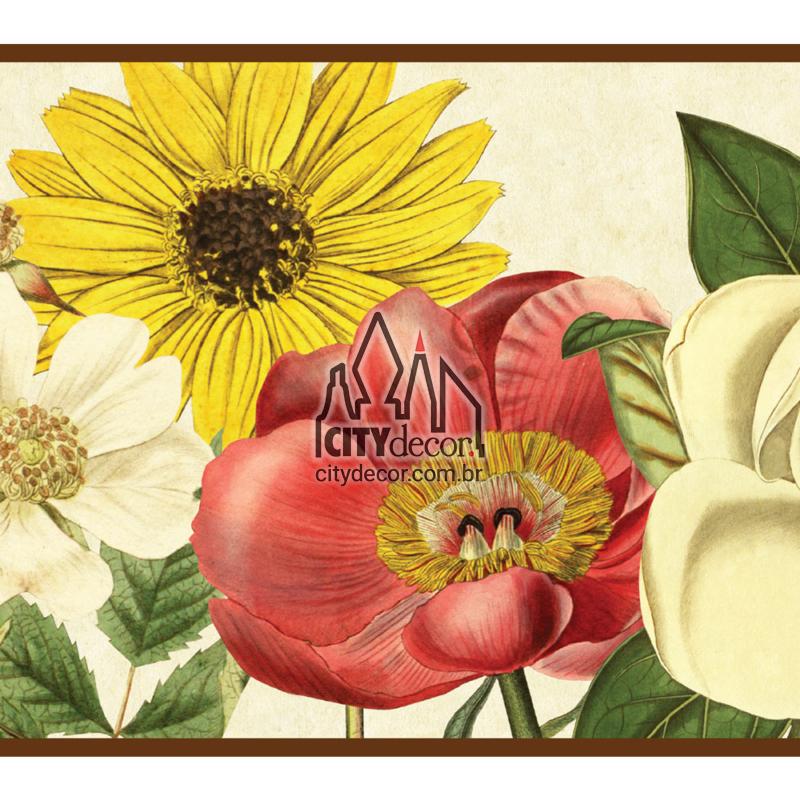Faixa de parede flores vintage Faixa de parede flores vintage