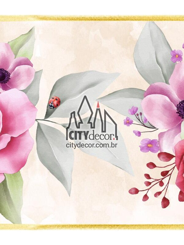 Faixa decorativa jardim das rosas