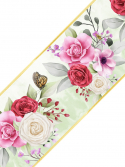 Faixa de parede floral rosas