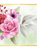 Faixa adesiva rosas coloridas