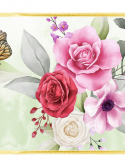 Faixa de parede rosas coloridas