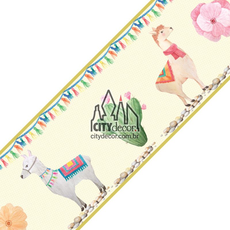 Faixa decorativa lhamas Faixa decorativa lhamas