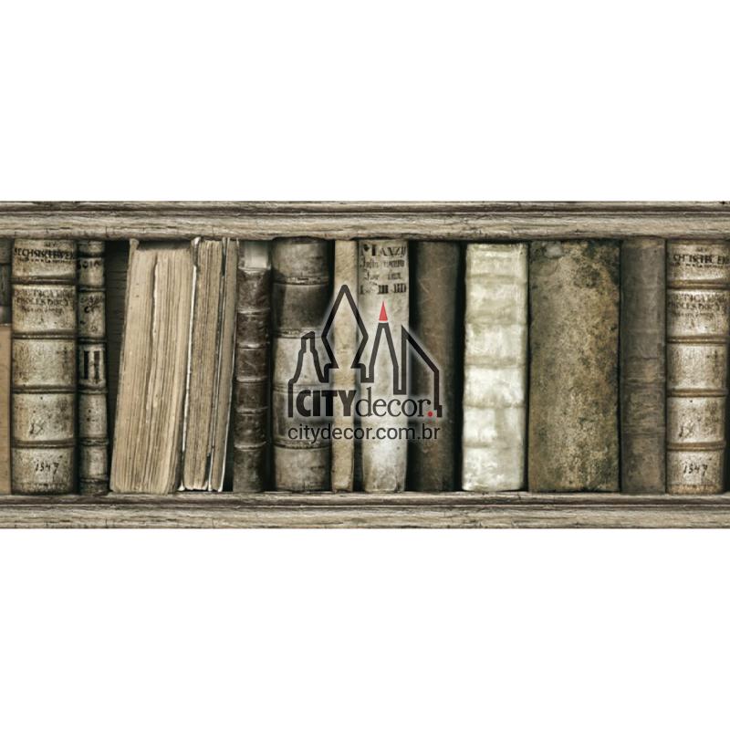 faixa-de-parede-livros-antigos-3 Faixa decorativa livros antigos