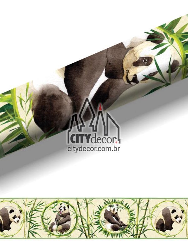 Faixa decorativa ursinho panda