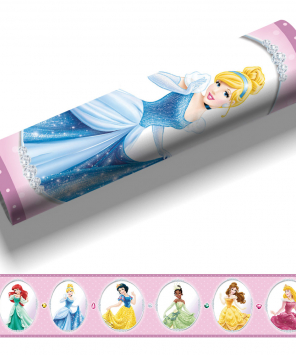 Faixa decorativa princesas disney com pedras preciosas