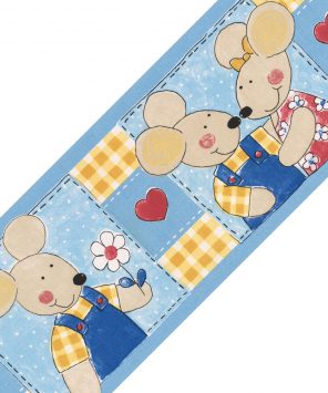 Faixa de parede ratinho romântico