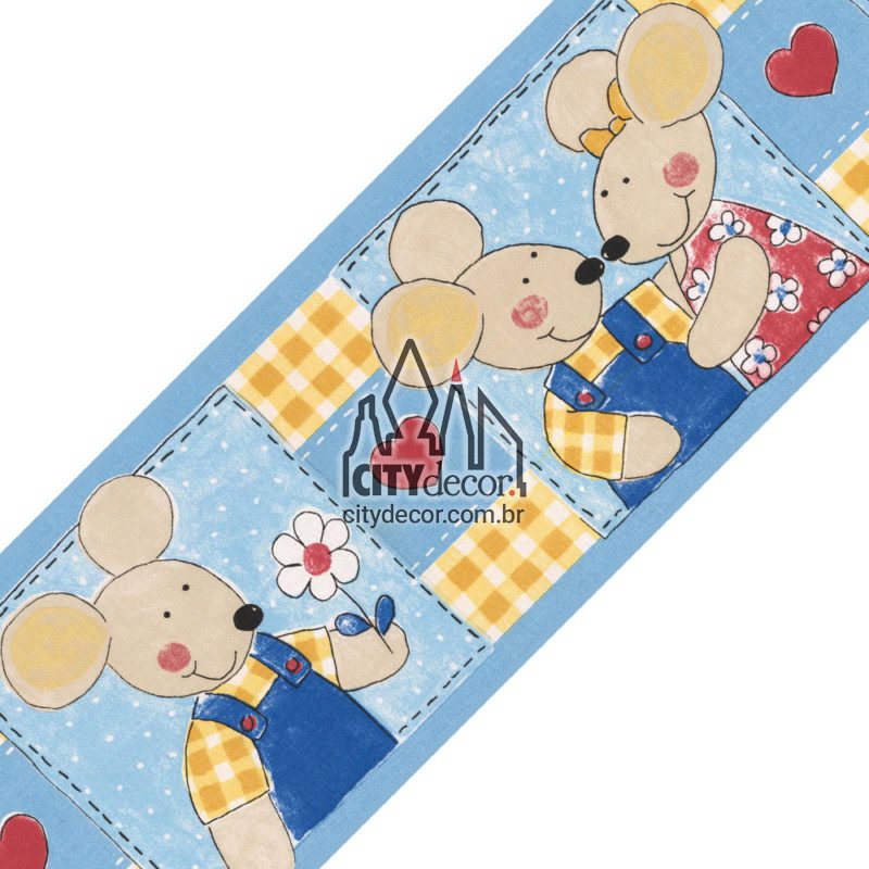 Faixa de parede ratinho romântico Faixa de parede ratinho romântico