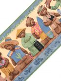 Faixa de parede ursinhos turistas