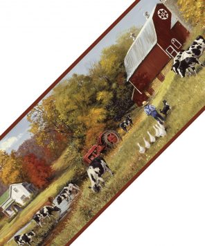 Faixa de parede vida rural na fazenda