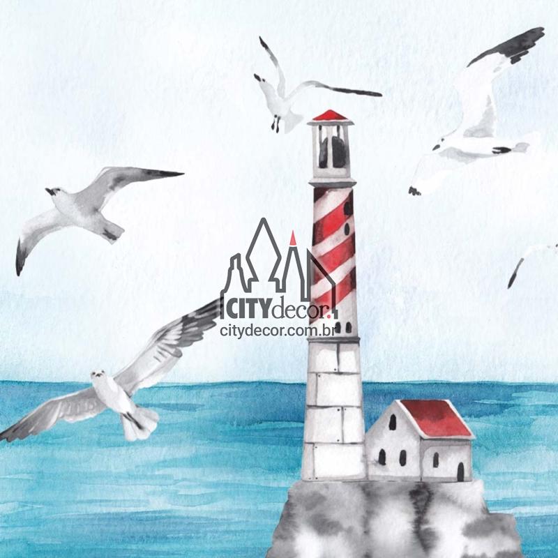 Faixa decorativa gaivotas Faixa decorativa gaivotas