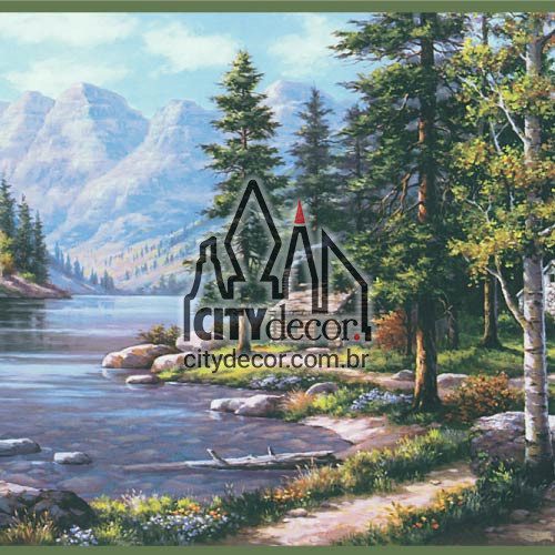 Faixa de parede paisagem montanha Faixa de parede paisagem montanha