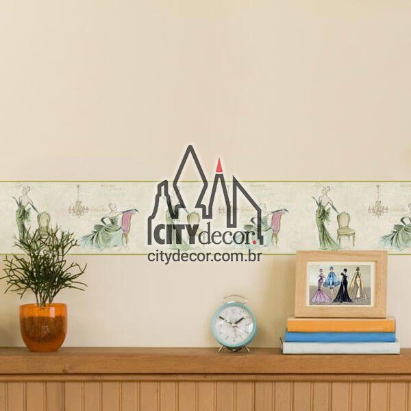 Faixa de parede Alta Costura Faixa de parede Alta Costura