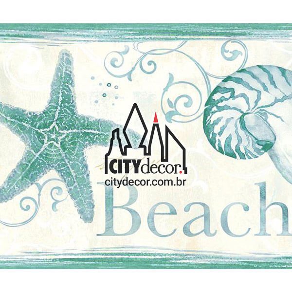 Faixa decorativa conchas do mar Faixa decorativa conchas do mar