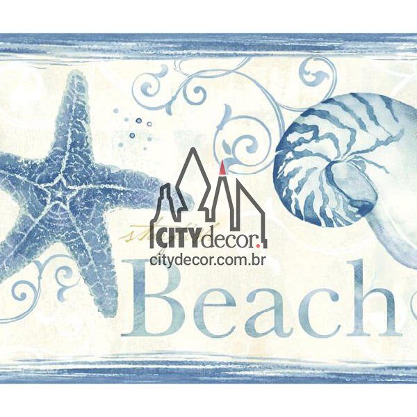 Faixa decorativa de parede estrela do mar Faixa decorativa de parede estrela do mar