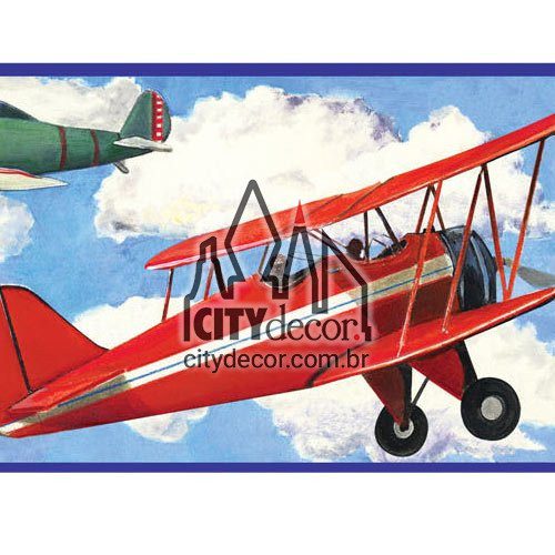 Faixa decorativa aviões Faixa decorativa aviões