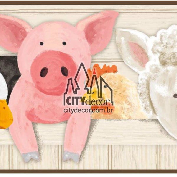 Faixa de parede infantil bichinhos da fazenda Faixa de parede infantil bichinhos da fazenda
