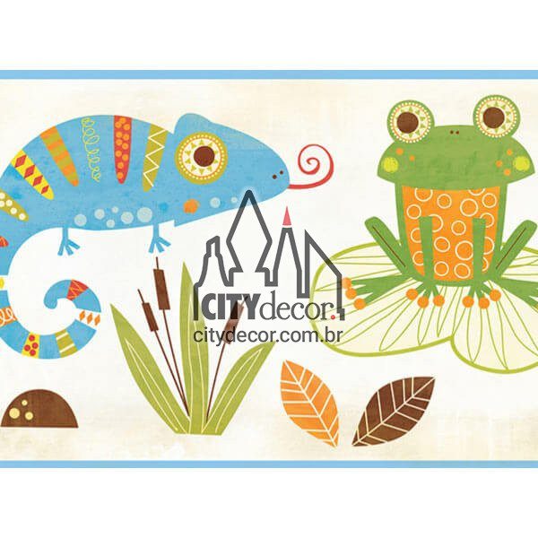 Faixa de parede border sapinho Faixa de parede border sapinho