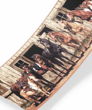 faixa decorativa cavalos com cela