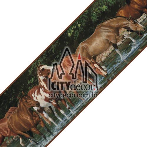Faixa decorativa de parede Cavalos Faixa decorativa de parede Cavalos