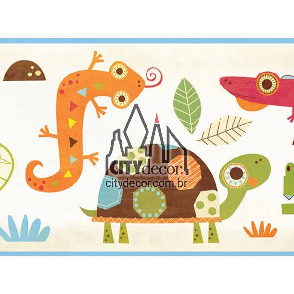 Faixa de parede border tartaruga Faixa de parede border tartaruga