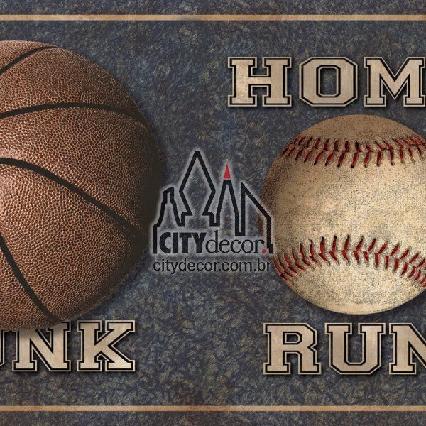 Faixa de parede Bola de Basquete Faixa de parede Bola de Basquete