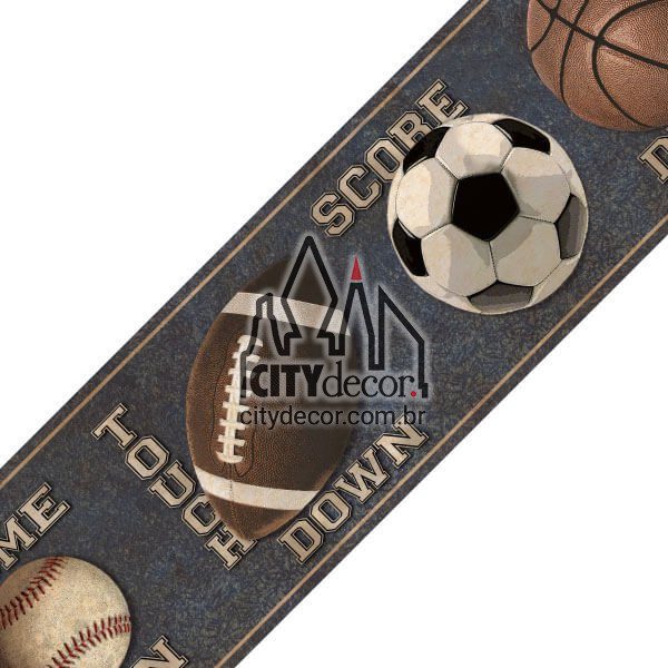 Faixa decorativa Bolas Esportivas Faixa decorativa Bolas Esportivas