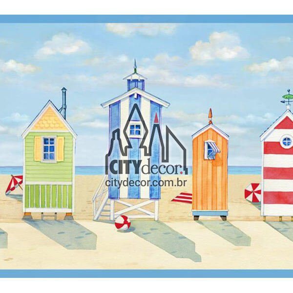 Faixa de parede cabanas de praia Faixa de parede cabanas de praia