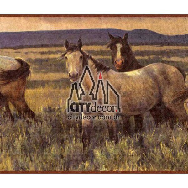 Faixa de parede Cavalos ao Entardecer Faixa de parede Cavalos ao Entardecer