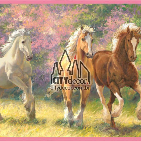 Faixa de parede cavalos no campo Faixa de parede cavalos no campo