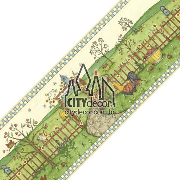 Faixa decorativa de parede entrada da fazenda Faixa decorativa de parede entrada da fazenda