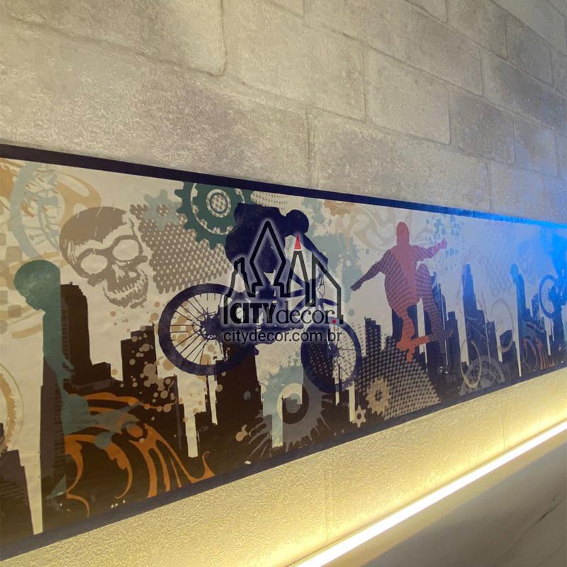 Faixa de parede esportes freestyle bmx Faixa de parede esportes freestyle bmx