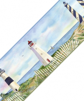 Faixa decorativa de parede Farol da Praia