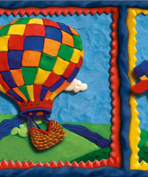 Faixa de parede aviões e balões