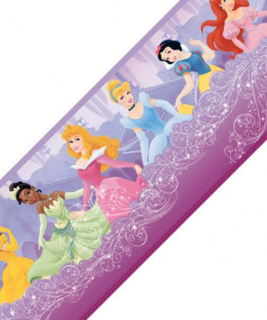 Faixa decorativa de parede Princesas Disney