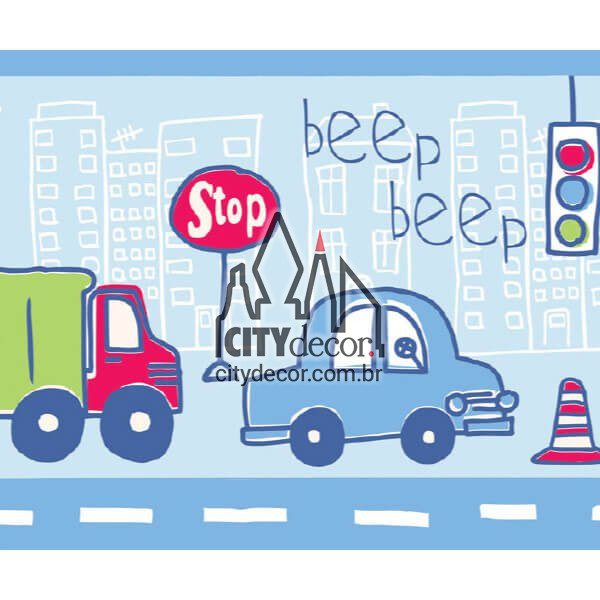 Faixa de parede infantil trânsito em Londres Faixa de parede infantil trânsito em Londres