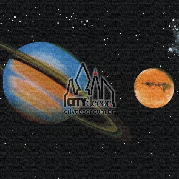 Faixa de parede planetas no espaço Faixa de parede planetas no espaço