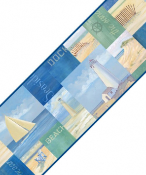 Faixa decorativa de parede A Praia