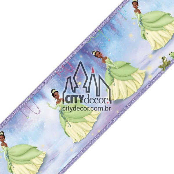 Faixa adesiva princesa Tiana Faixa decorativa de parede princesa Tiana