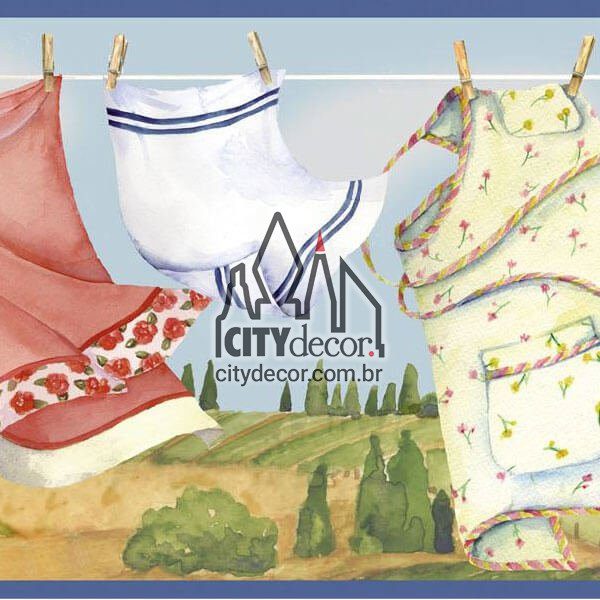 Faixa adesiva roupas no varal Faixa adesiva roupas no varal