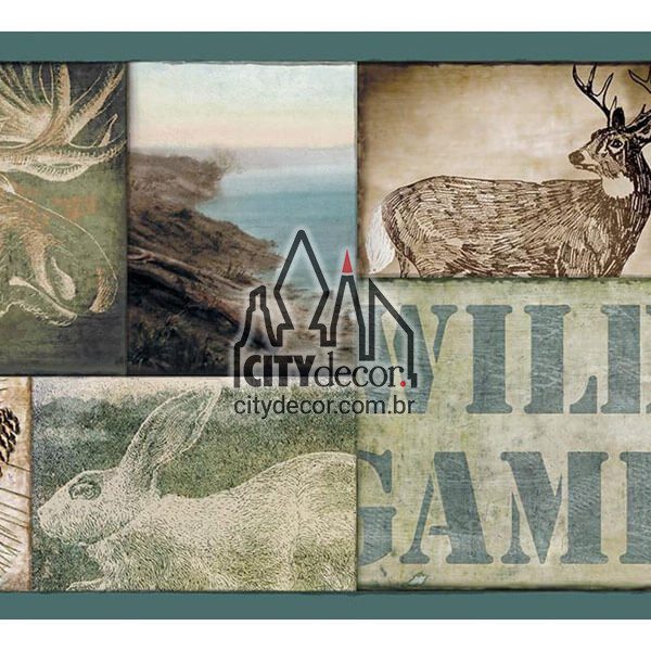 Faixa decorativa de parede vida selvagem Faixa decorativa de parede vida selvagem