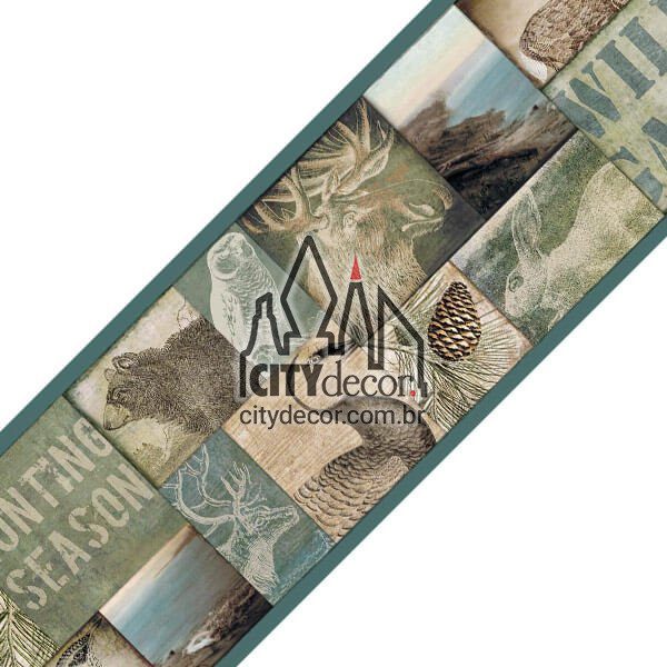 Faixa decorativa de parede vida selvagem Faixa decorativa de parede vida selvagem
