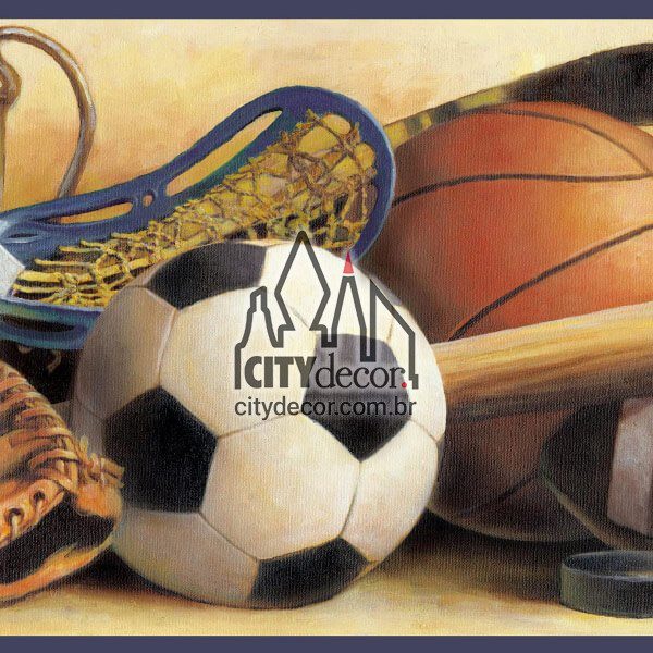 Faixa de parede esportes com bola Faixa de parede esportes com bola