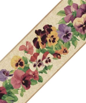 Faixa decorativa floral amor-perfeito sortido