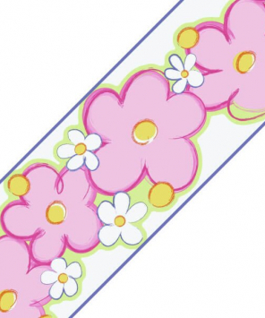 Faixa decorativa floral beijinho