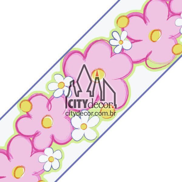 Faixa decorativa floral beijinho Faixa decorativa floral beijinho