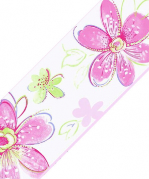 Faixa decorativa floral boho - rosa