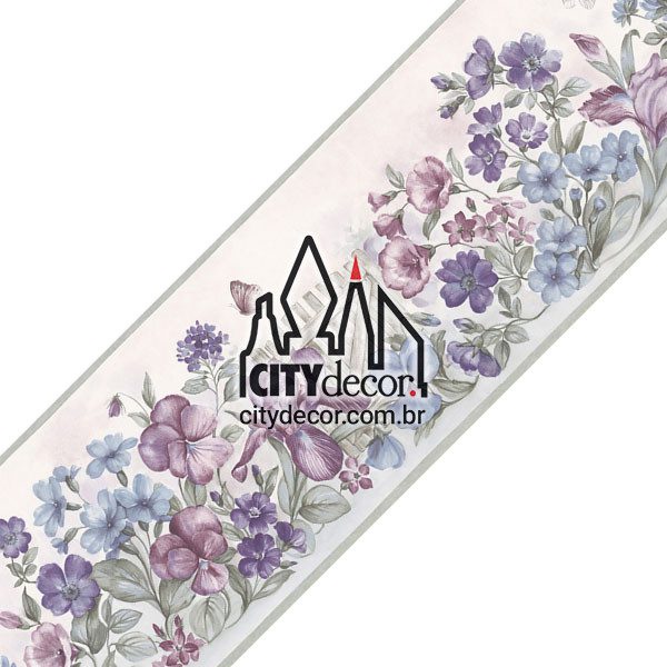 Faixa decorativa floral cerca do jardim Faixa decorativa floral cerca do jardim