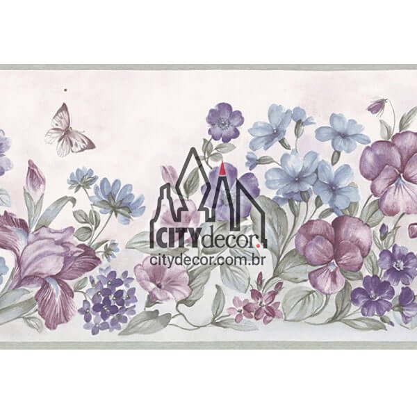 Faixa de parede floral cerca do jardim