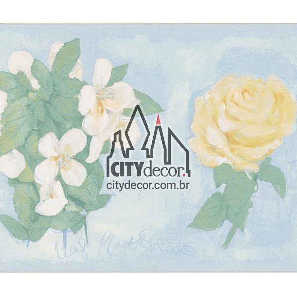 Faixa de parede floral Flor do dia Faixa de parede floral Flor do dia